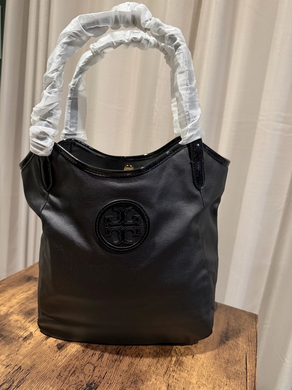 Tory Burch dipped canvas tote